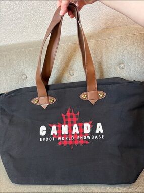 Disney Epcot Canada Black Tote Bag